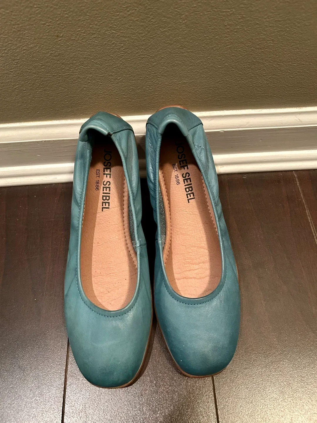 Josef Seibel Blue Leather Ballet Flats - photo 5