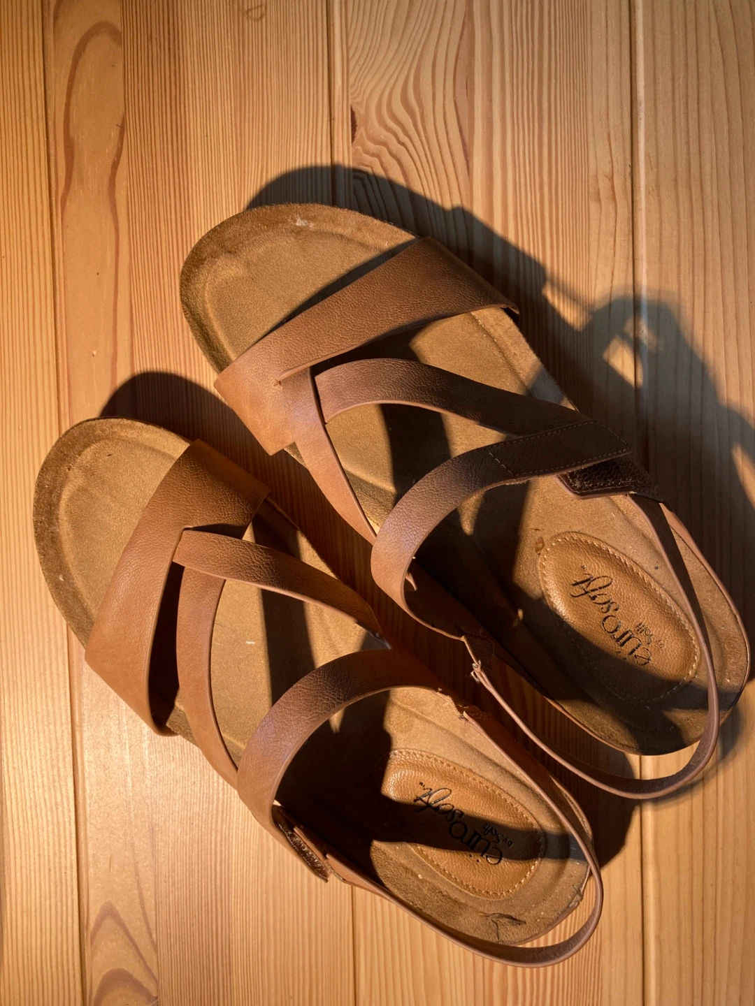 Eurosoft Women's Brown Slingback Sandals