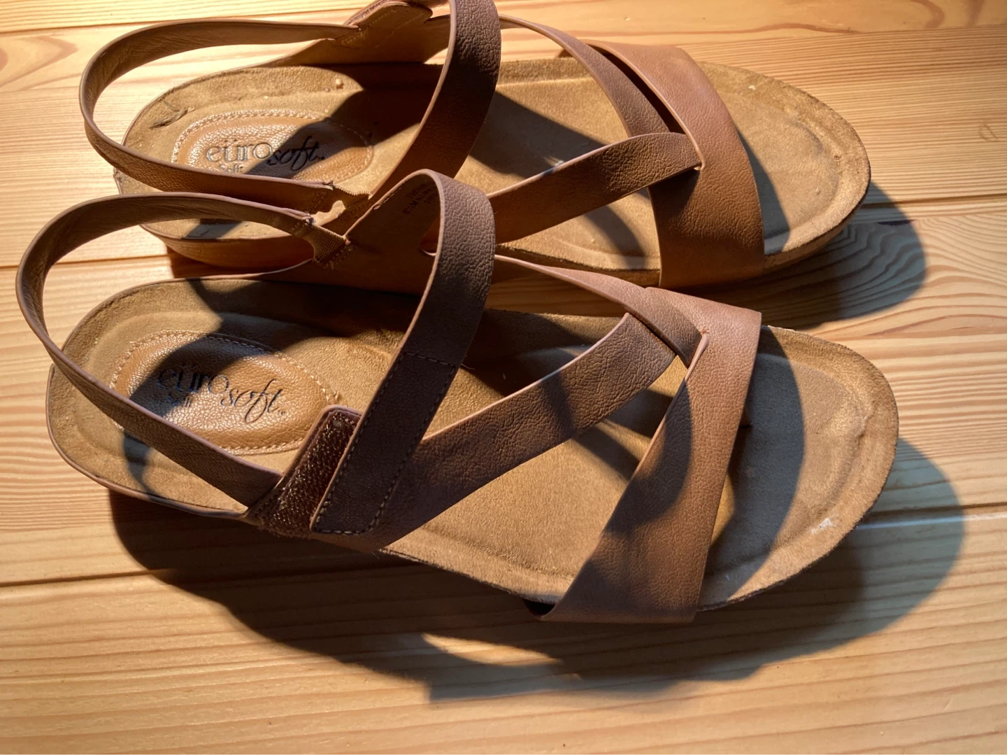 Eurosoft Women's Brown Slingback Sandals - photo 2