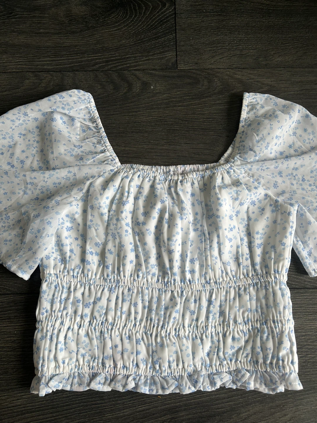 Smocked Crop Top