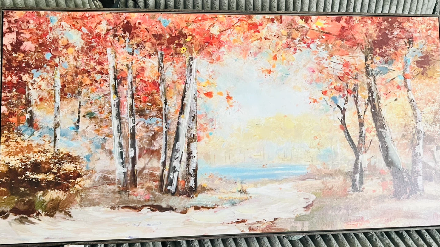 Framed Canvas Print - Autumn Forest Scene - photo 2