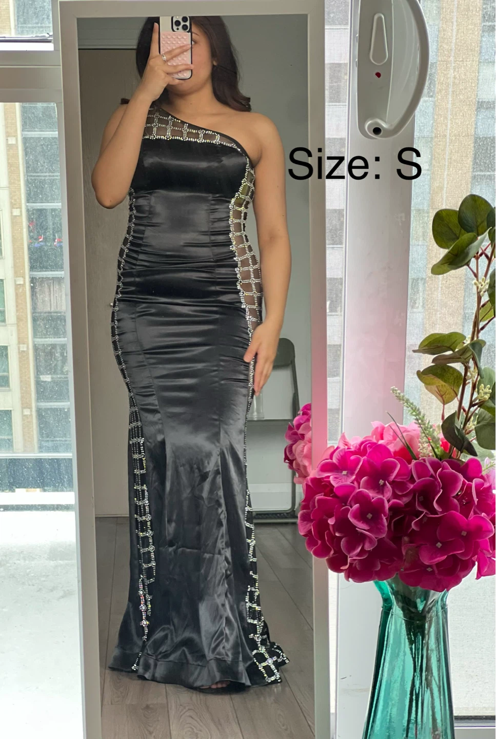 Fashion Nova Embellished Maxi Dress - Size S