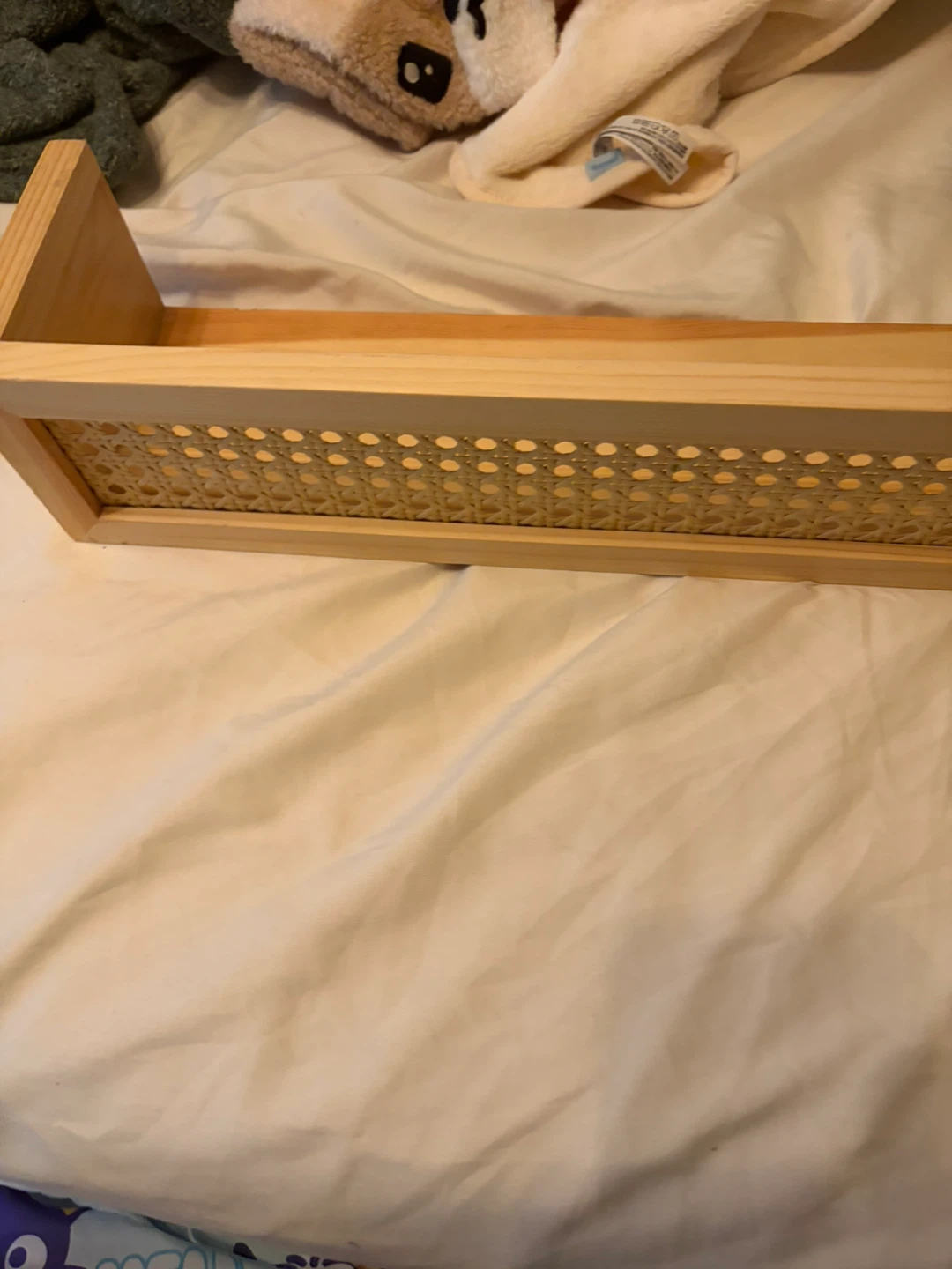 Wooden Shelf with Cane Inlay - photo 4