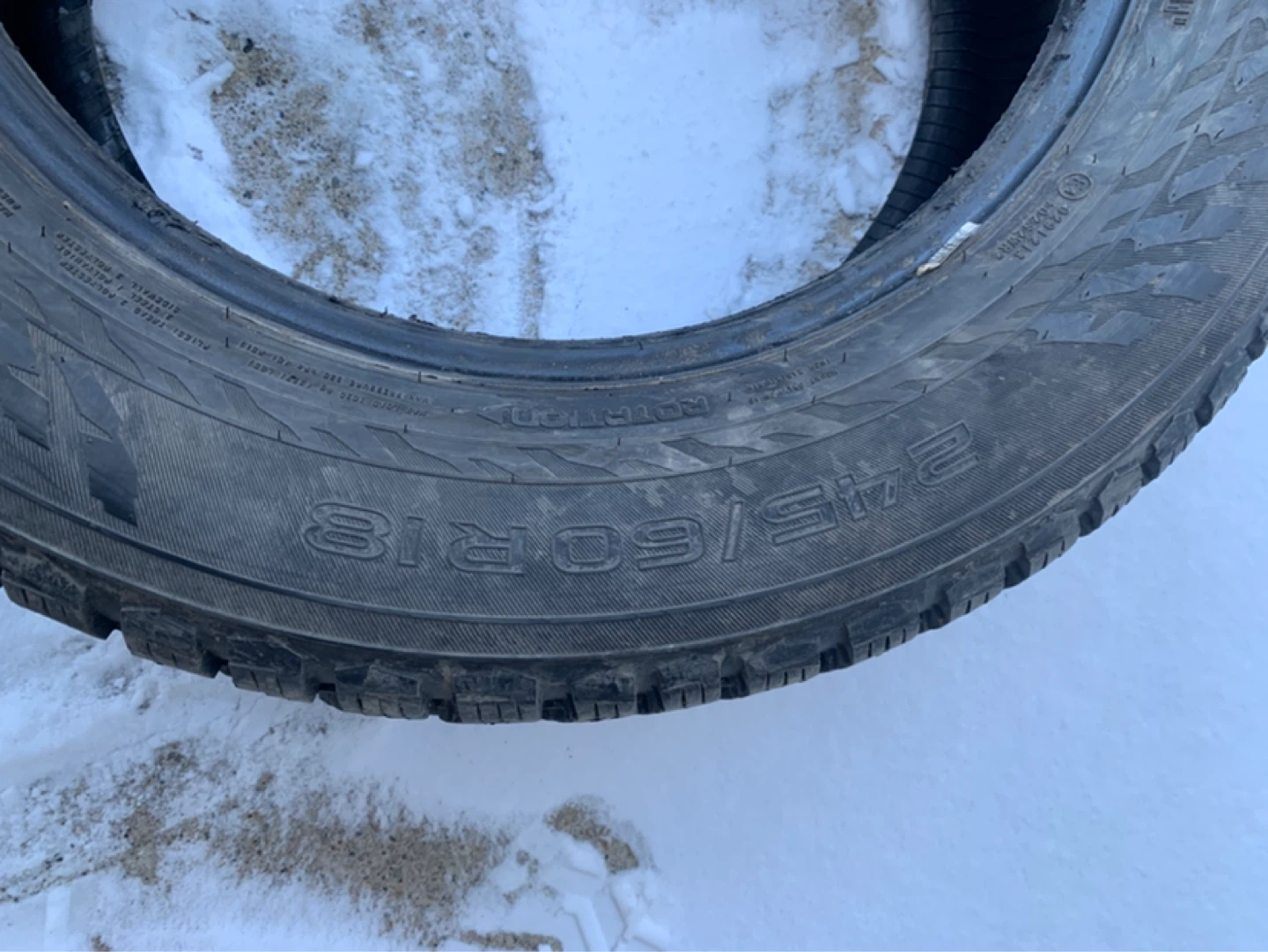Nokian Hakkapeliitta Studded Winter Tires 245/60R18 - photo 3