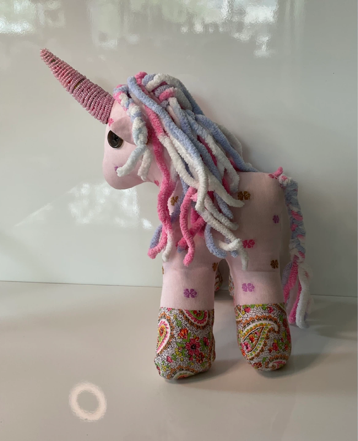 Handmade Pink Unicorn Plush Toy