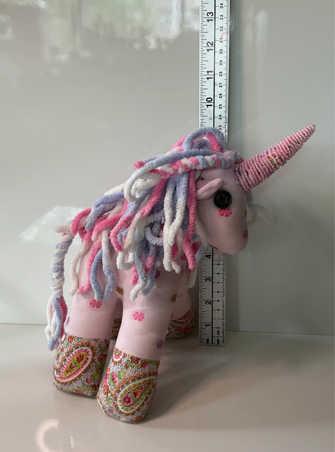 Handmade Pink Unicorn Plush Toy - photo 5