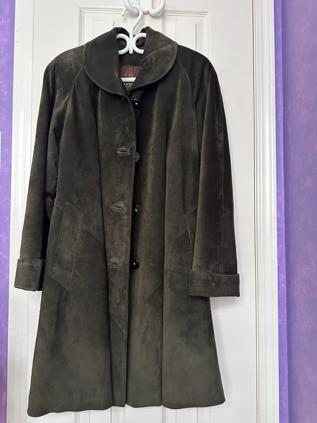 Danier Vintage Suede Coat - Size Small