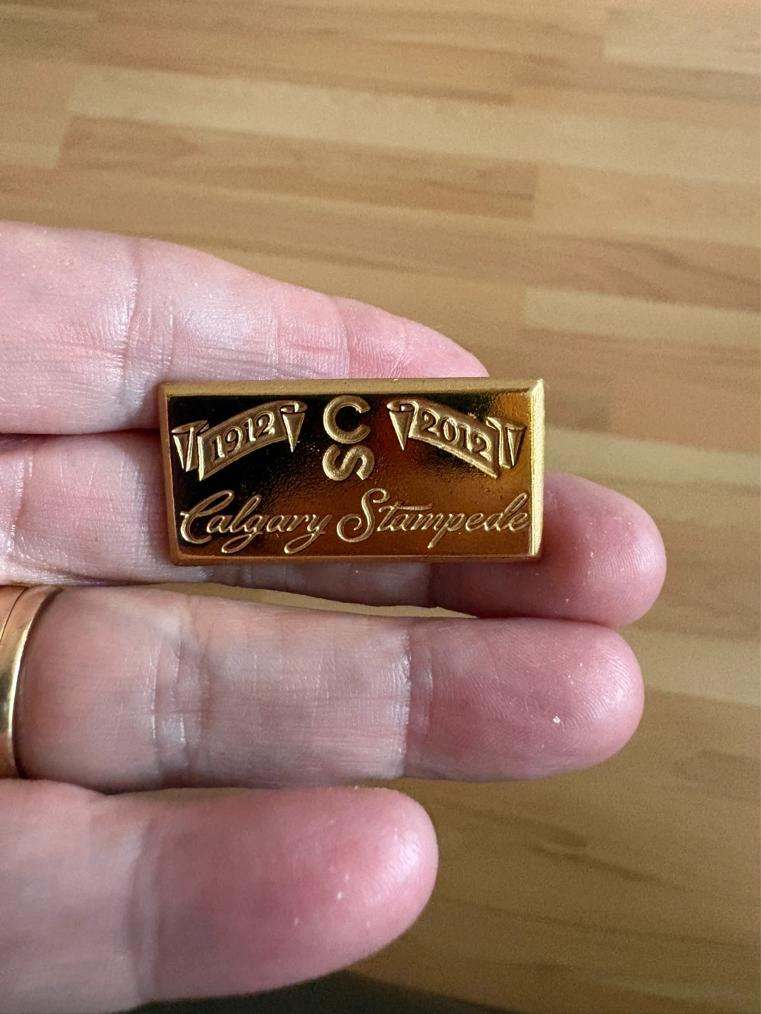 2012 Calgary Stampede Gold Pin
