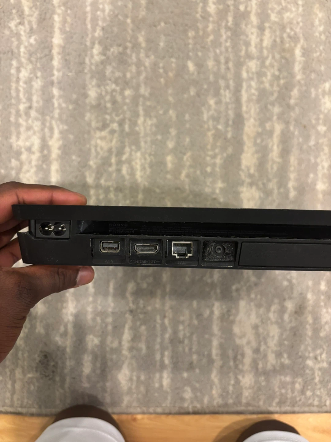 PS4 with controller and cords - photo 3