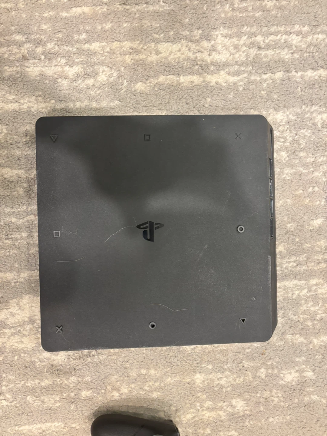 PS4 with controller and cords - photo 2