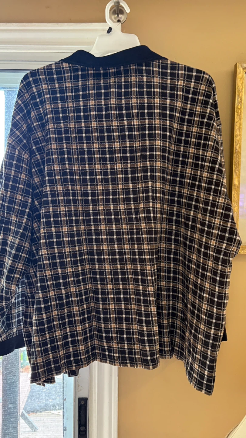 Roundtree & Yorke Men's Plaid Long Sleeve Shirt - photo 4