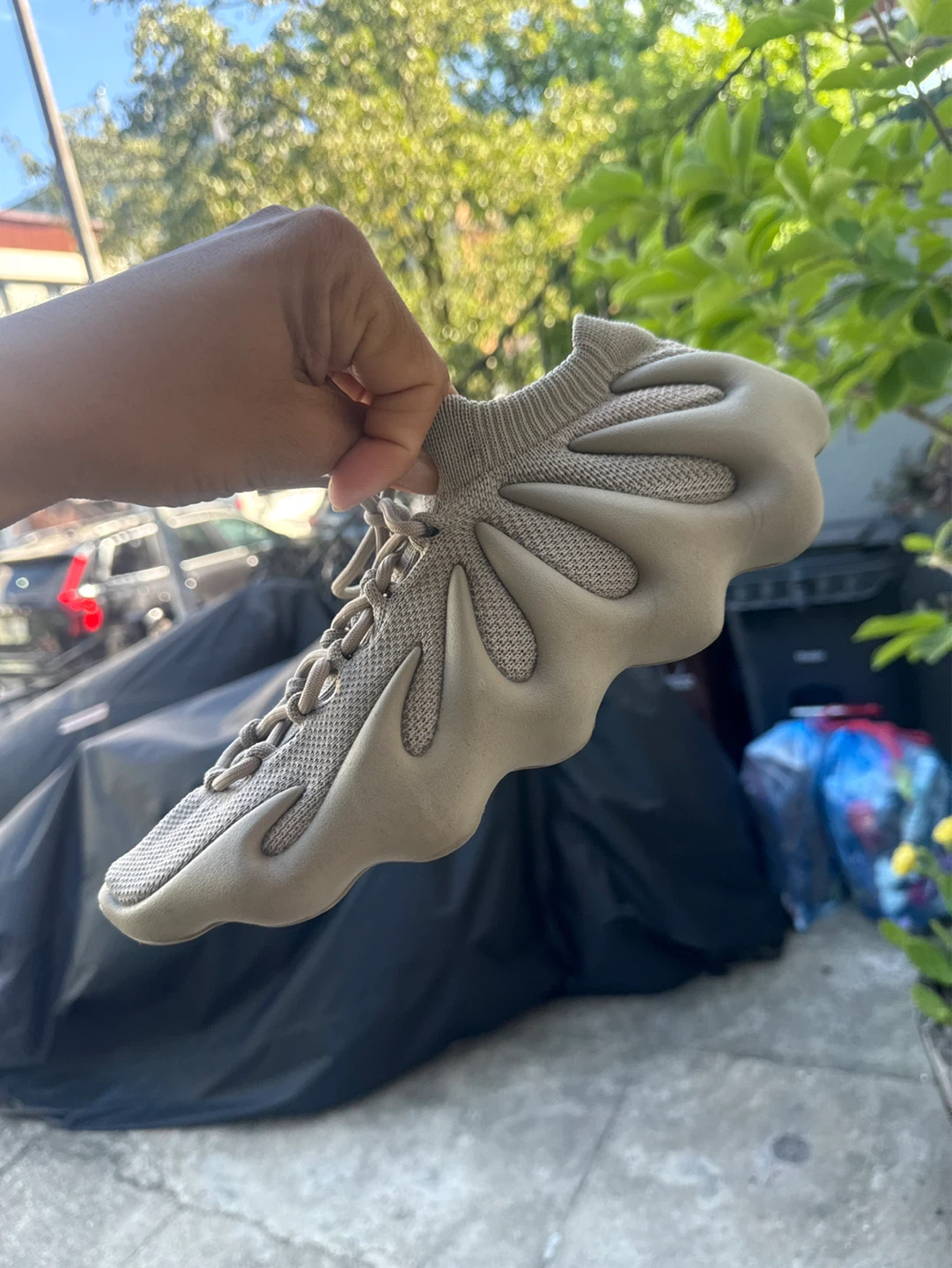 Adidas Yeezy 450 "Stone Salt" Sneakers - photo 4