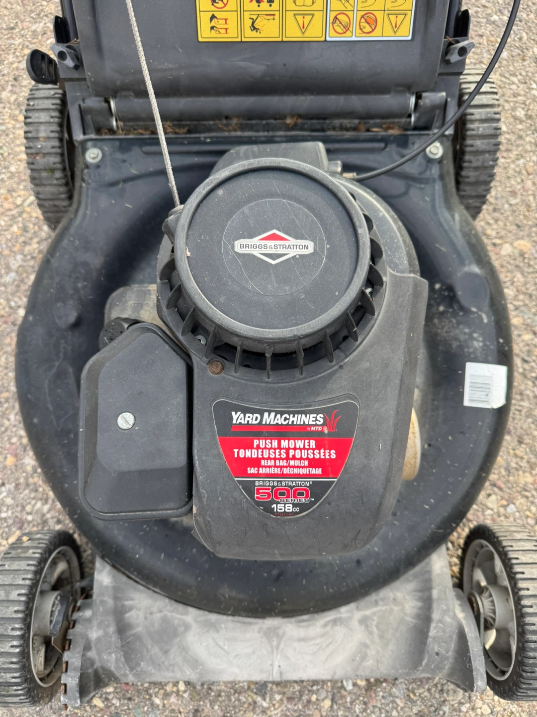 Yard Machines Push Mower 158cc - photo 2