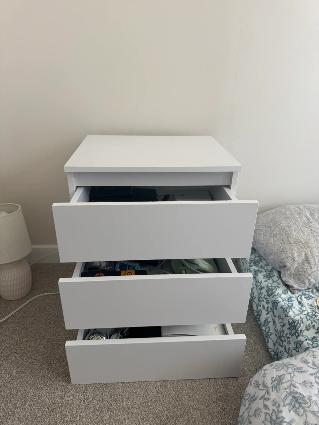 3 Drawer Nightstand - photo 4