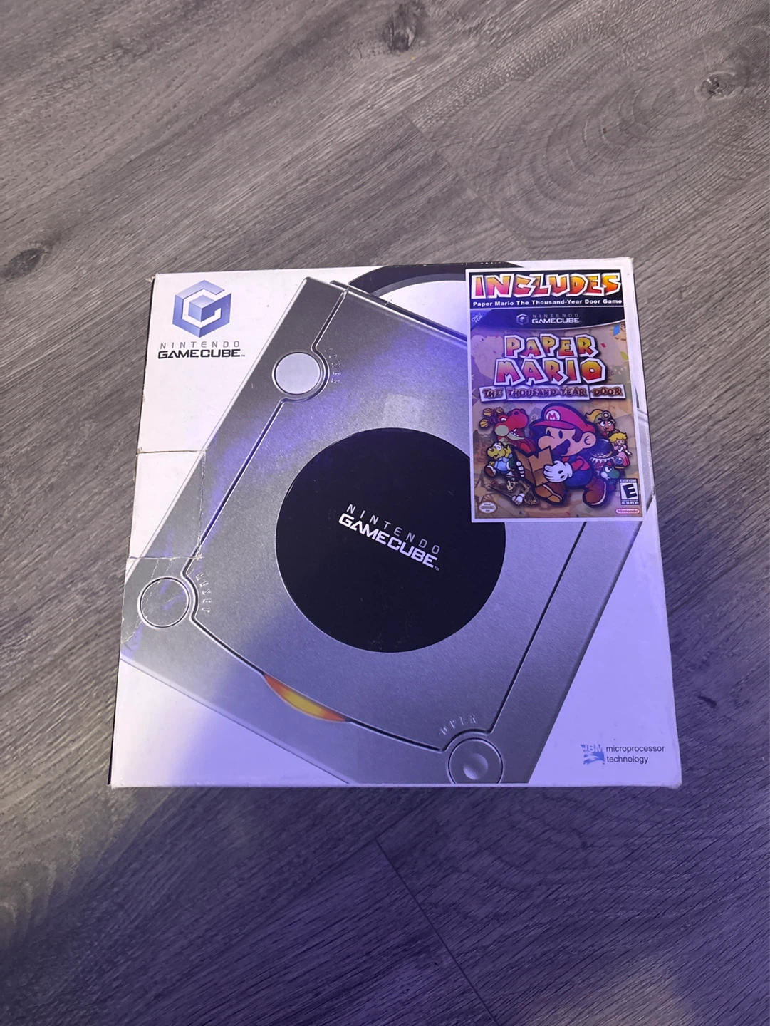 Nintendo GameCube Console with Paper Mario Game