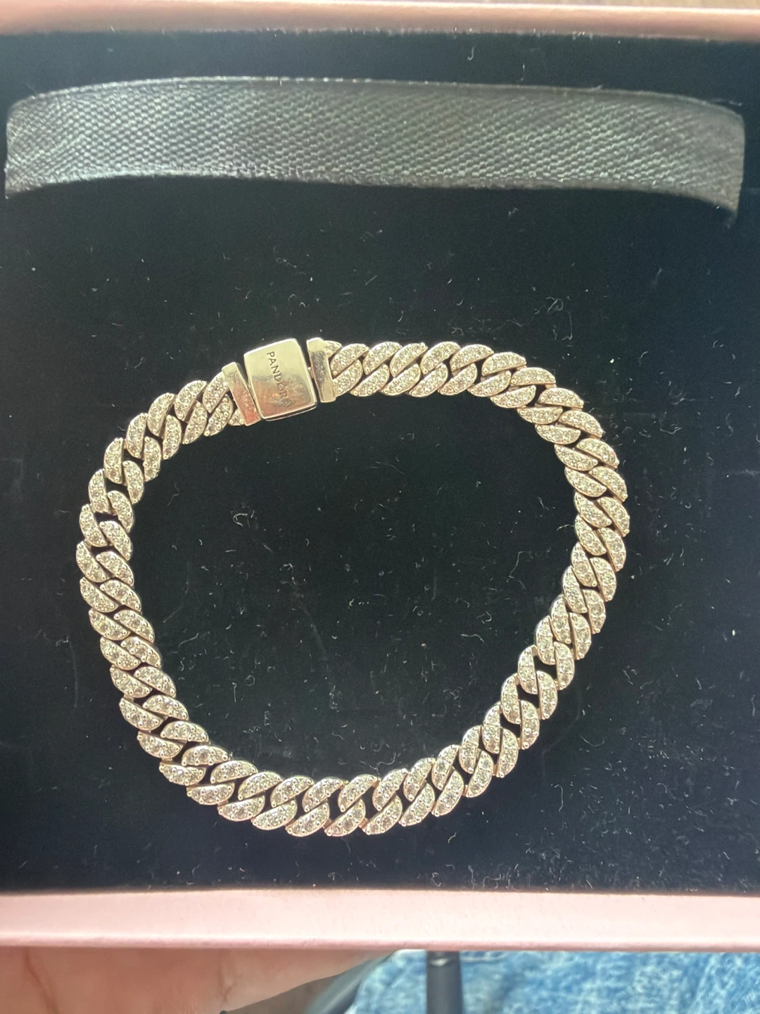 Pandora Pavé Curb Chain Bracelet