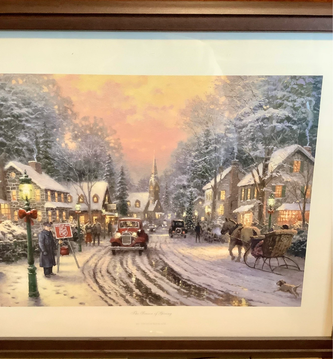 Thomas Kinkade "The Season of Giving" Art Print - photo 2