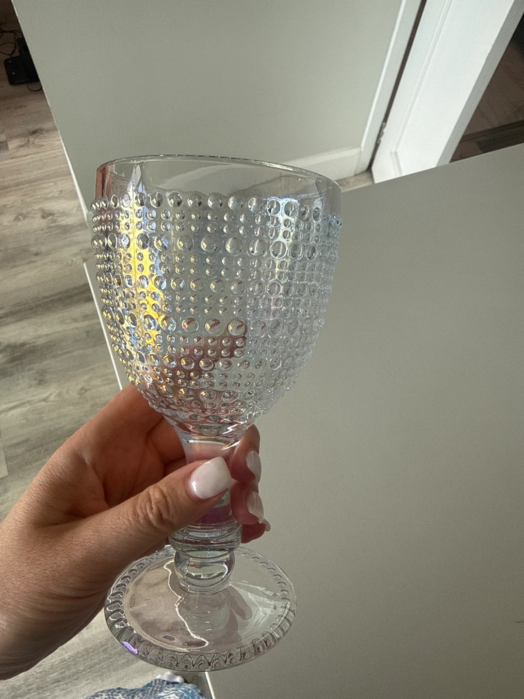 Textured Glass Goblets - Set of 4 - photo 2