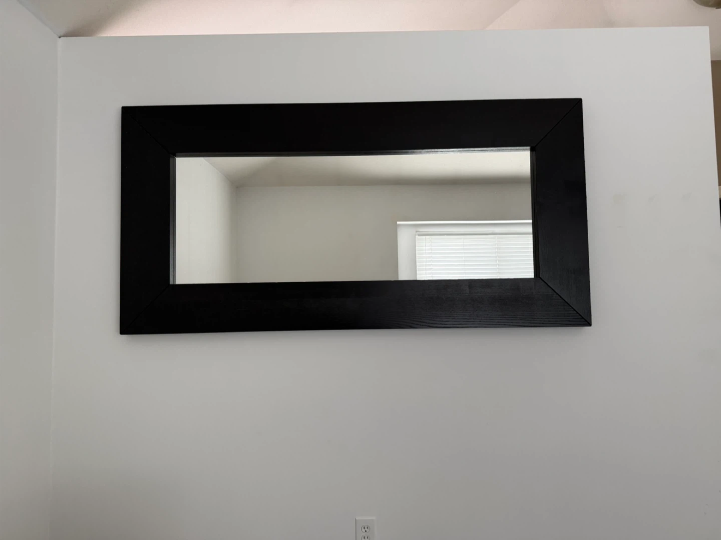 Black Framed Rectangular Mirror