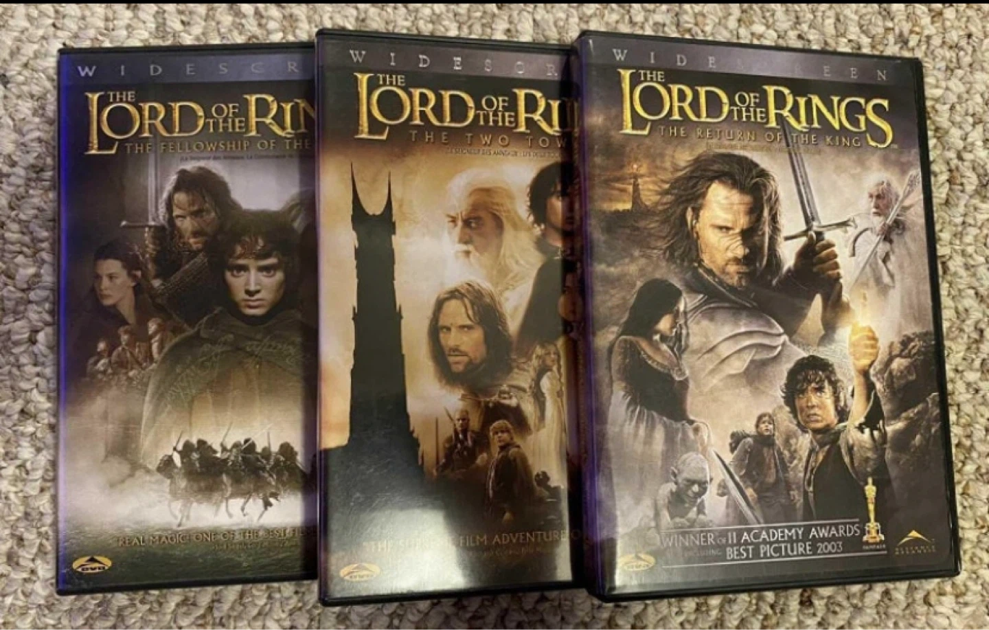 Lord of The Rings Trilogy DVDs