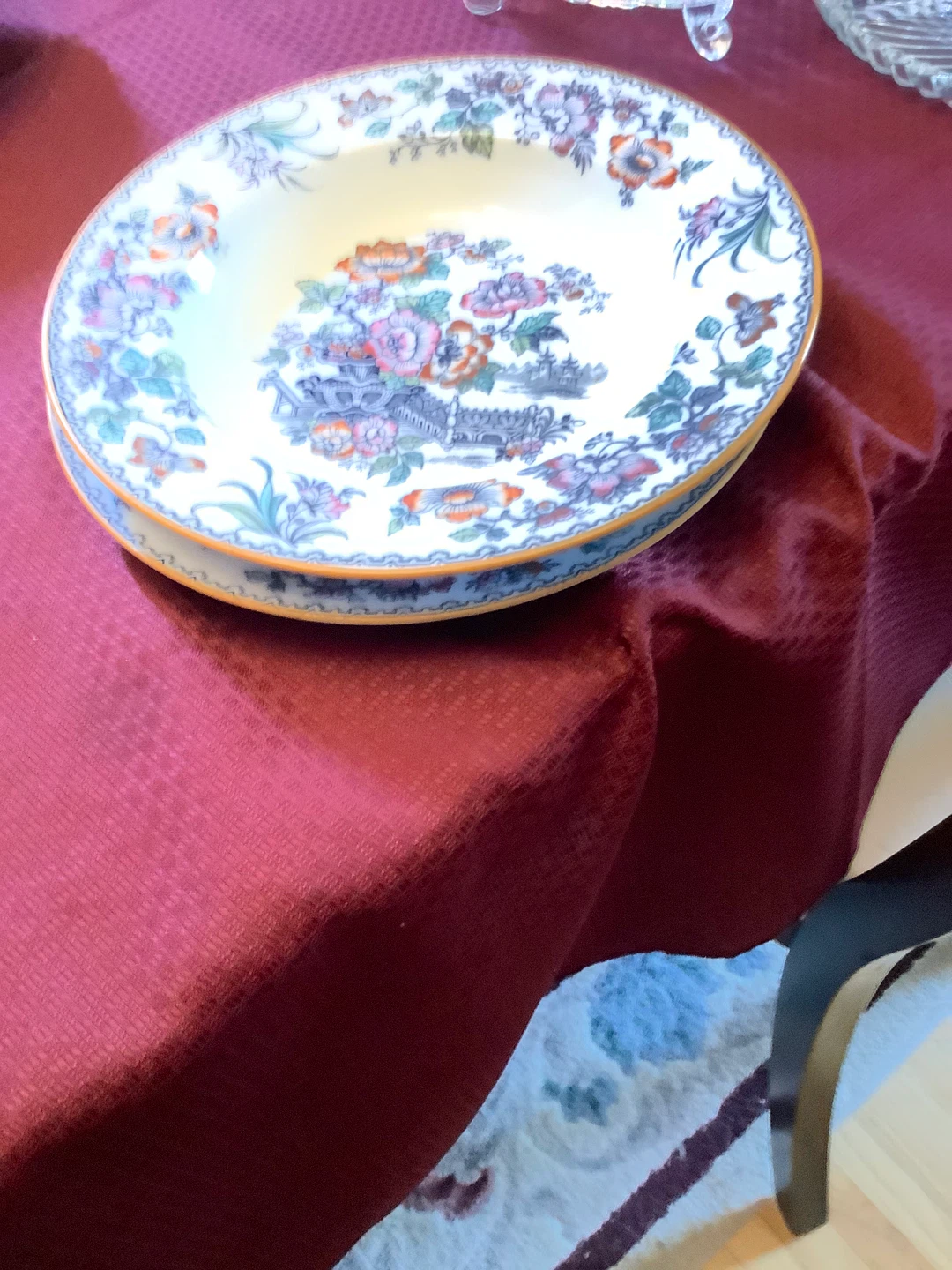 Old English Johnson Bros. Queen's Bouquet Plate - photo 2
