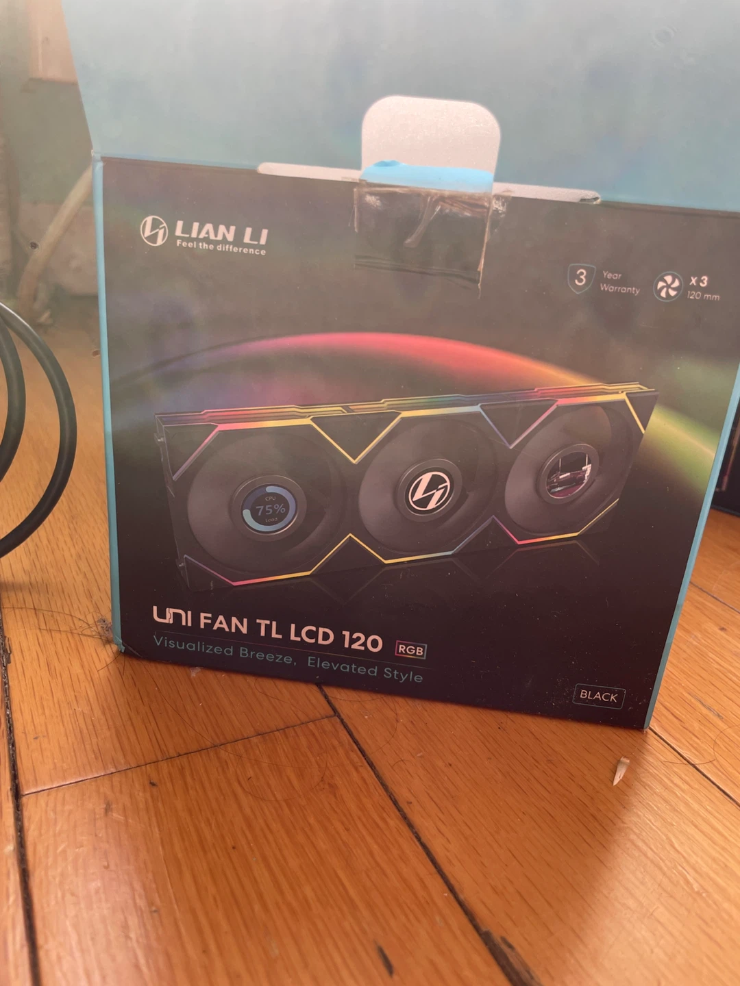 3 Lian Li UNI FANs TL LCD 120 RGB Black
