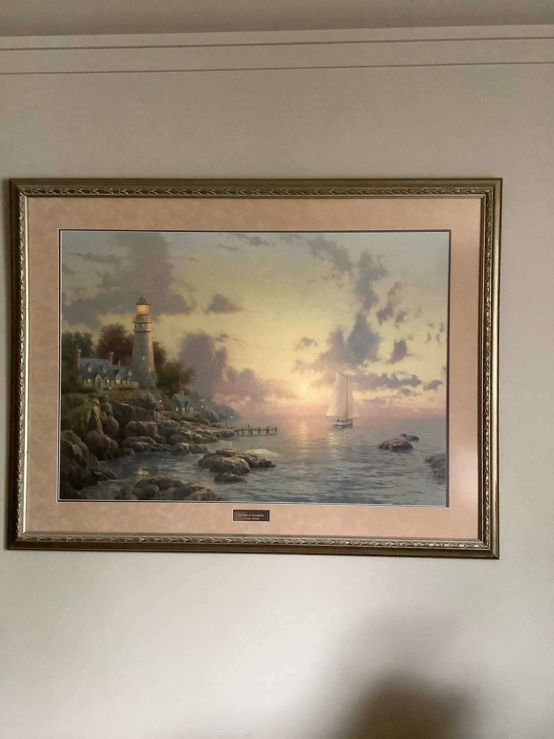 Thomas Kinkade "The Sea of Tranquility" Framed Art Print - photo 3