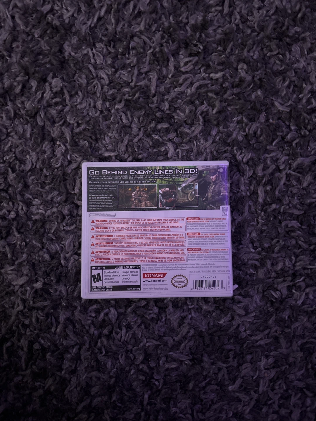 Nintendo 3DS Metal Gear Solid 3D: Snake Eater Game - photo 2