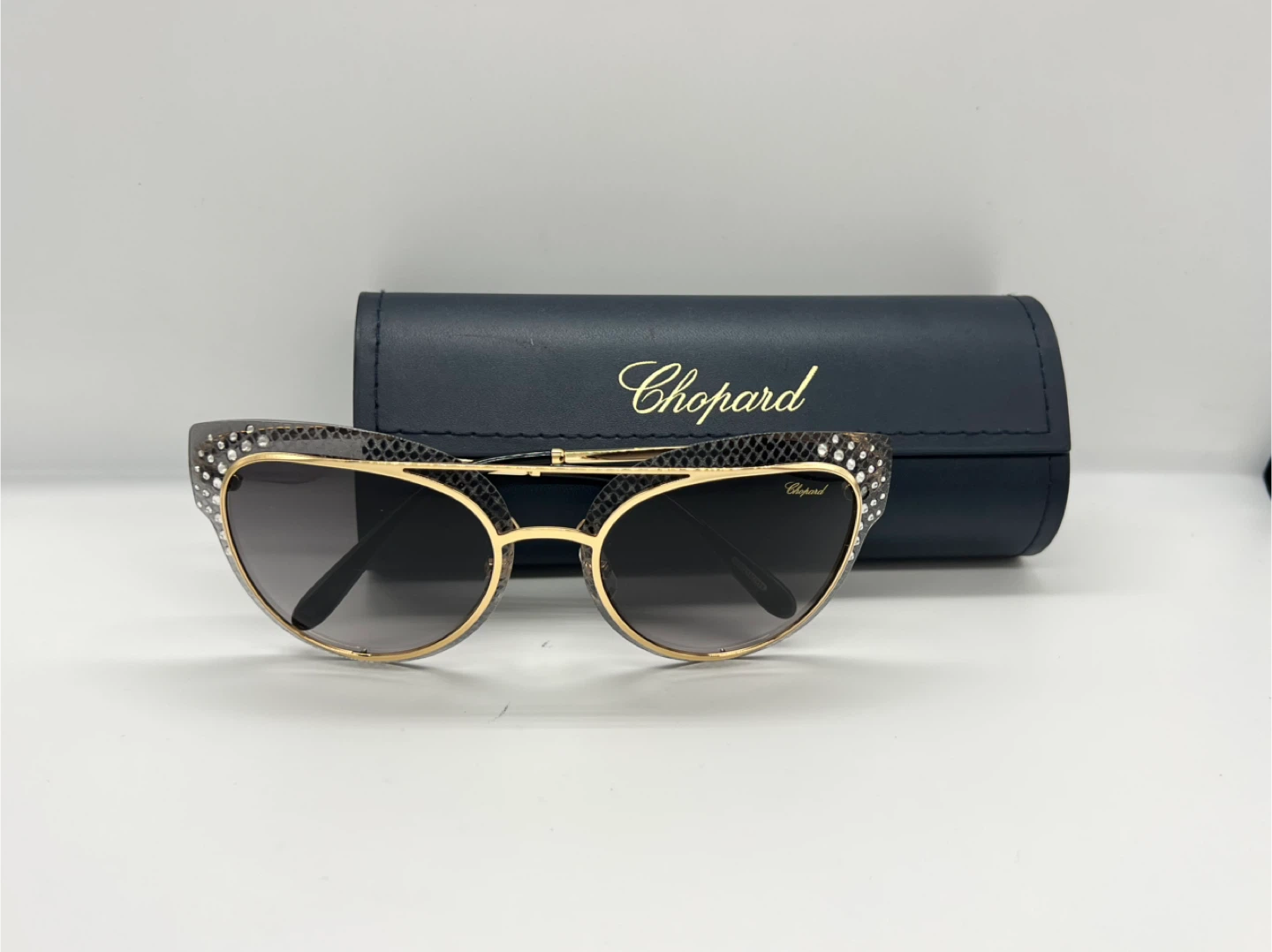 Chopard Cat-Eye Sunglasses with Crystals