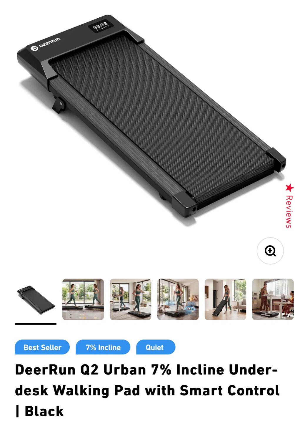 Selling DeerRun walking pad with remote - photo 4
