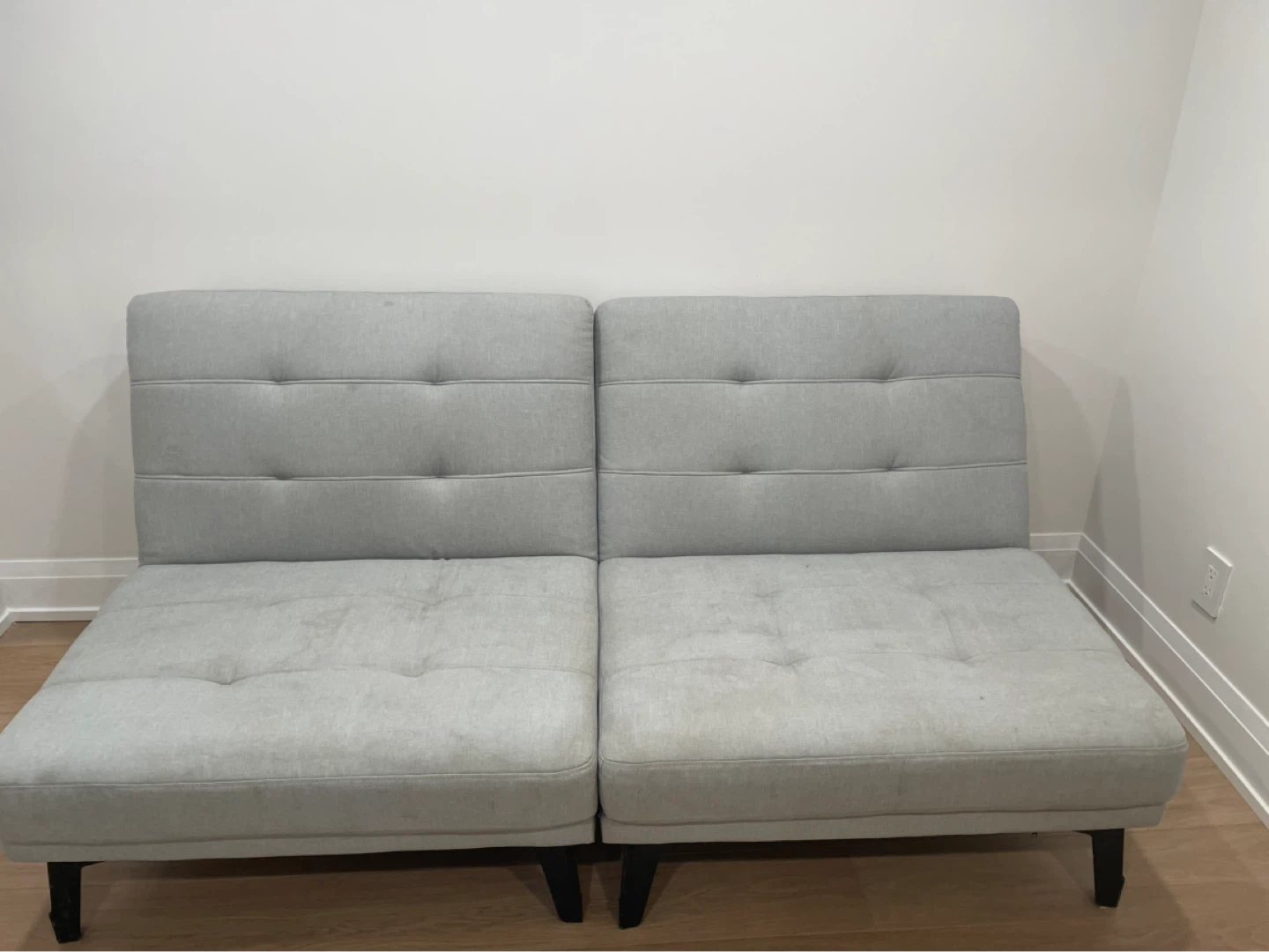 Grey Loveseat Euro sofa