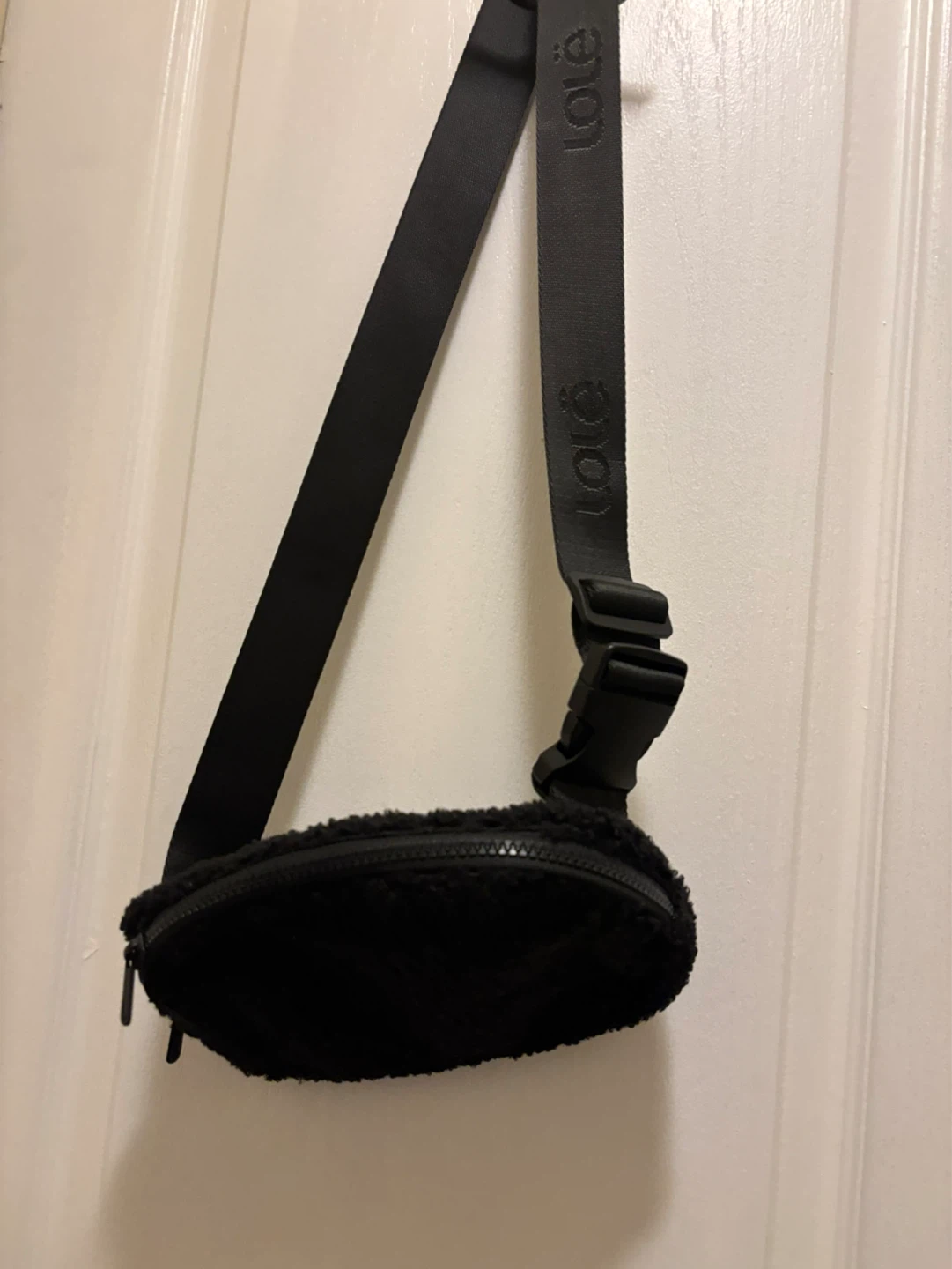 Lole Black Sherpa Fanny Pack