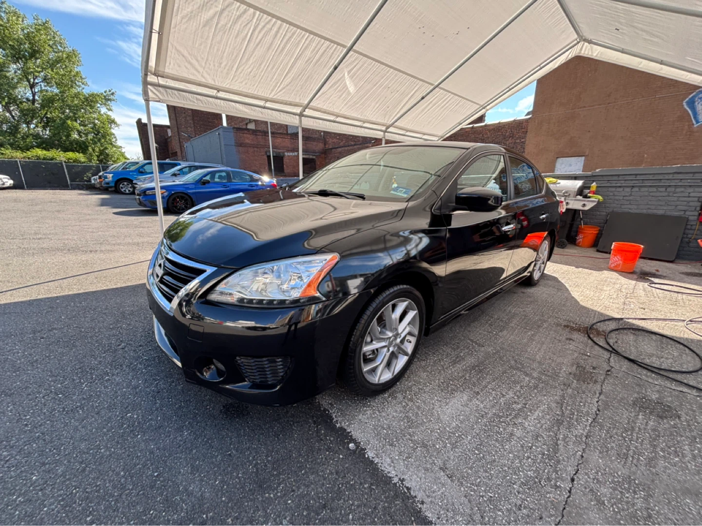 Black Nissan Sentra Sedan 2013 89k miles - photo 2