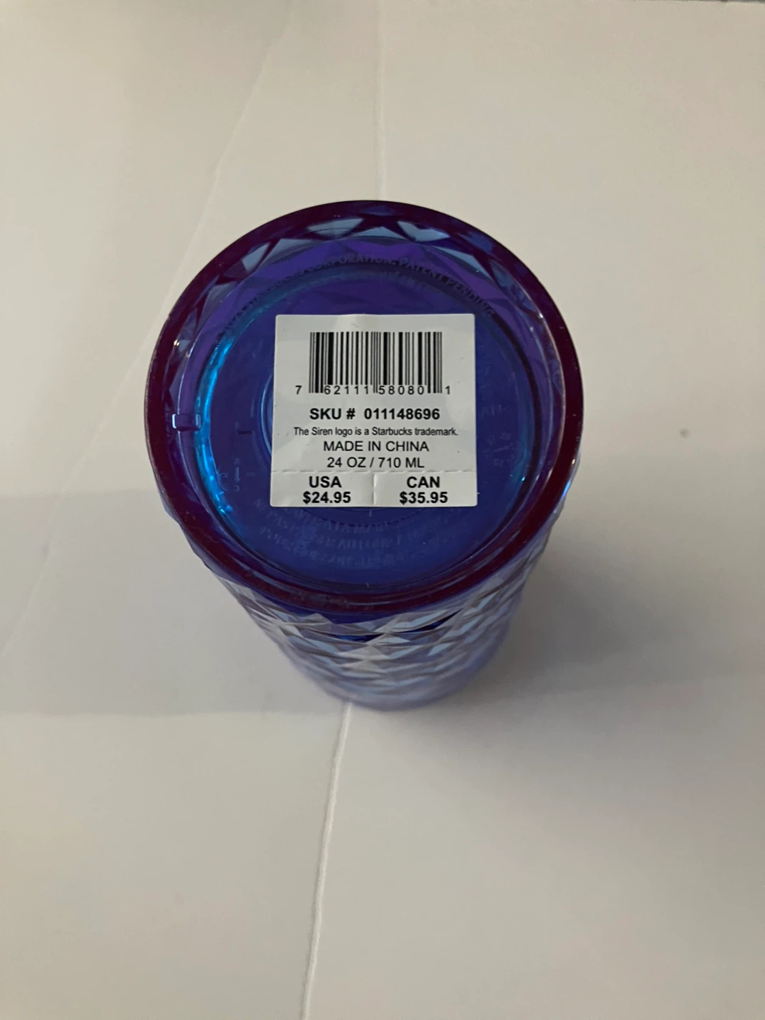 Starbucks Purple Iridescent Prism Geometric Cup (No straw) - photo 4