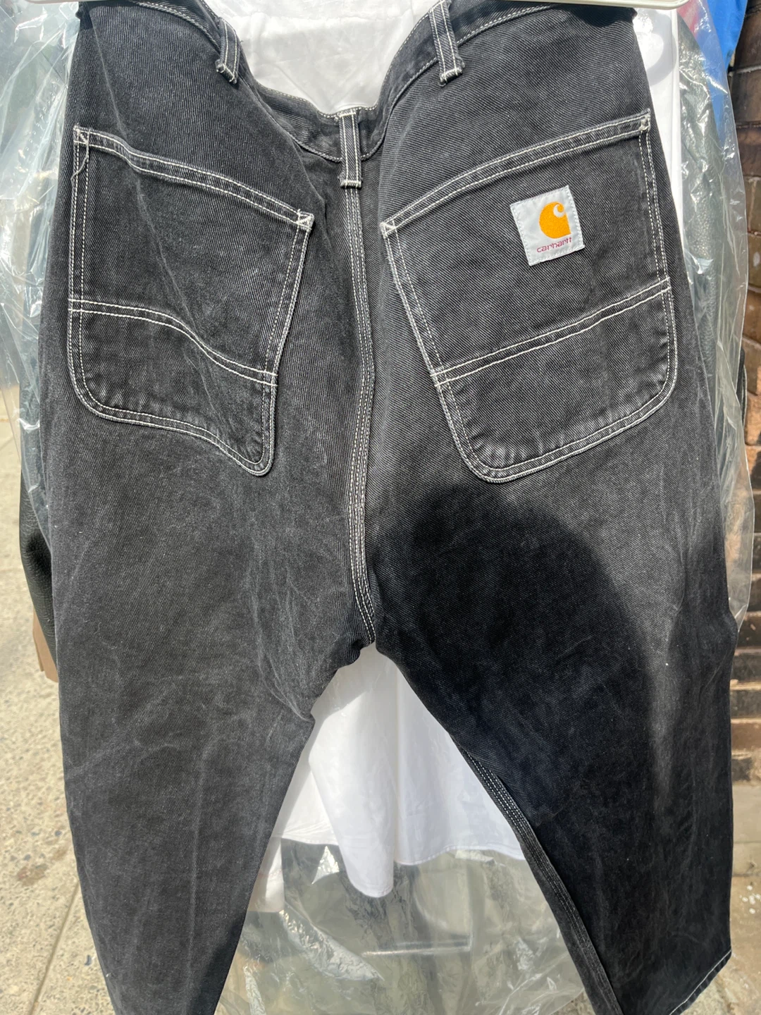 Carhartt WIP Black Denim Carpenter Pants - photo 2