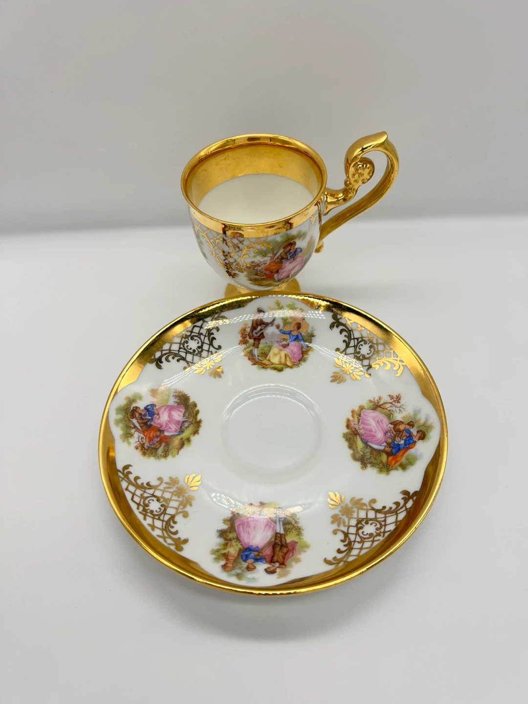 Vintage Porcelain Cup and Saucer Set Germany - photo 2