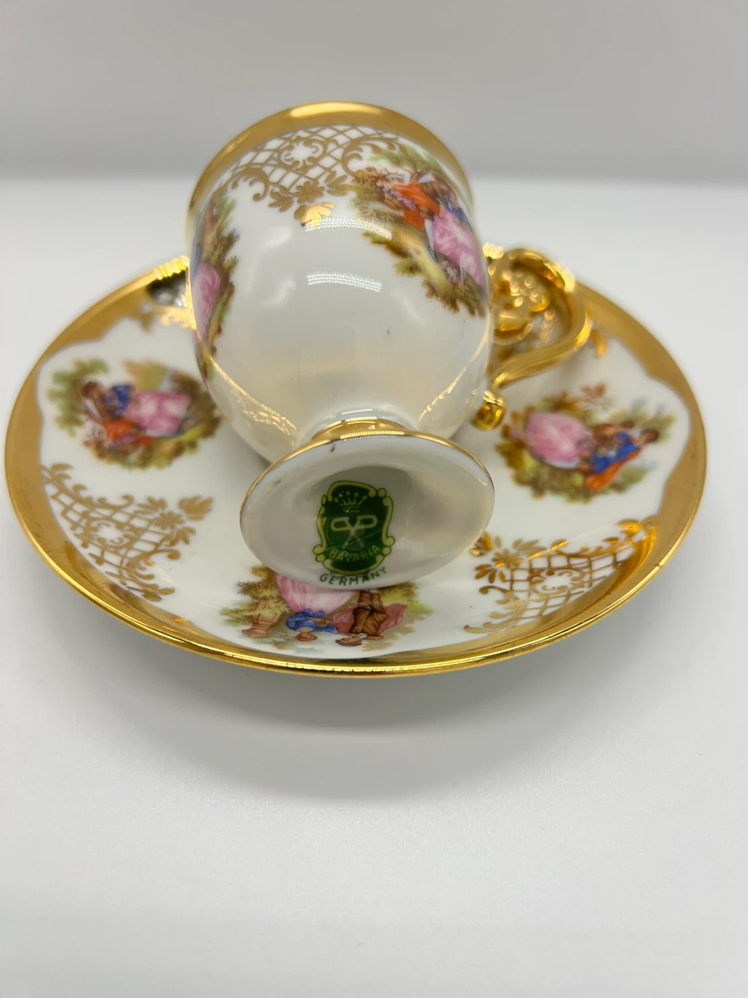 Vintage Porcelain Cup and Saucer Set Germany - photo 3