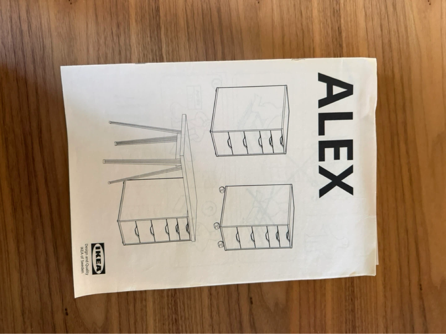 IKEA Alex Desk with 5 Drawer Unit - photo 5