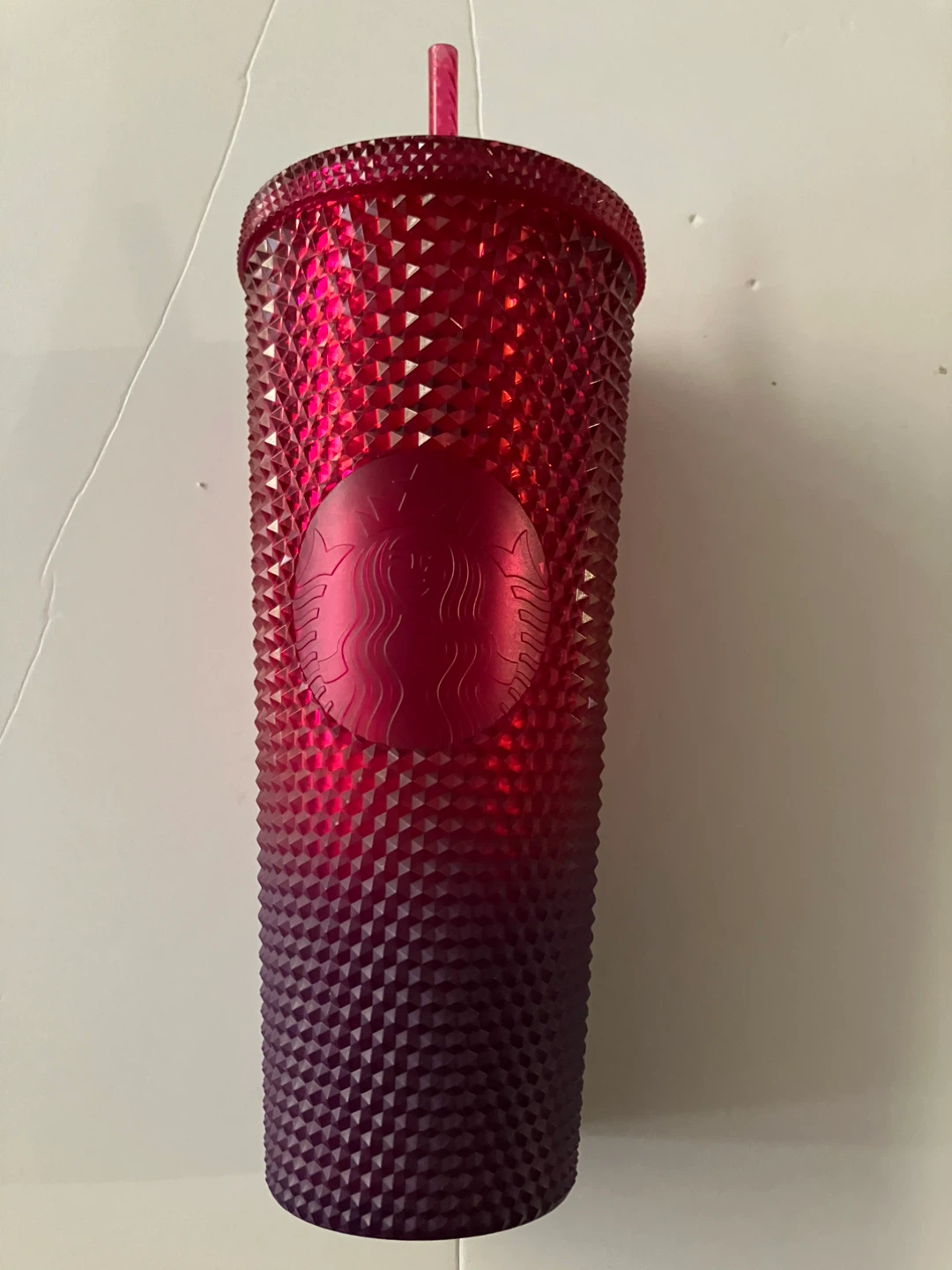 Starbucks 2023 Disney Parks Walt Castle Ombré Red Purple Tumbler