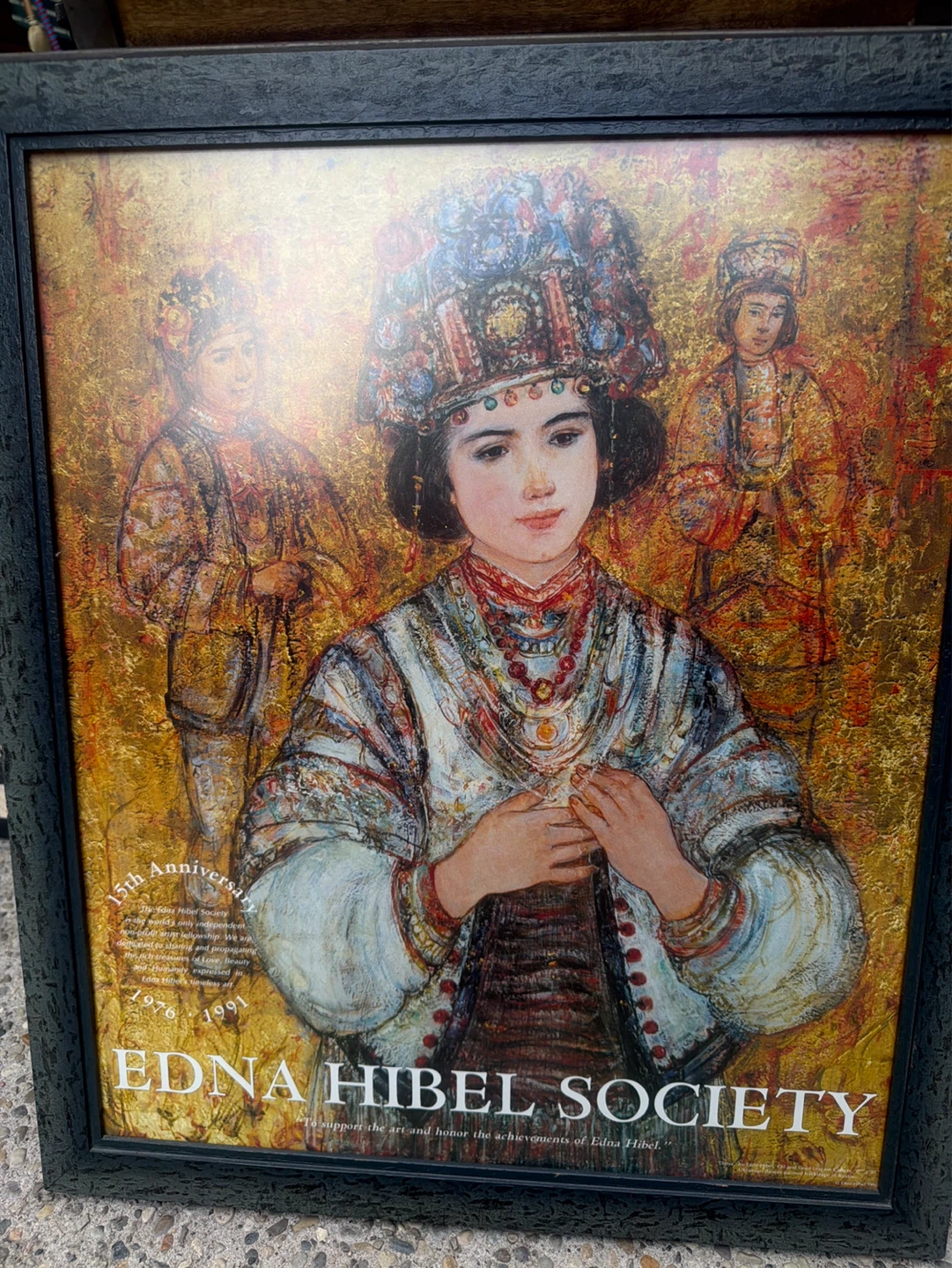 Edna Hibel Society Framed Art