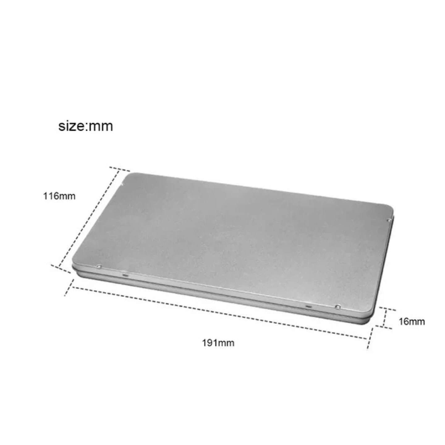 Rectangular Metal Tin Box Container