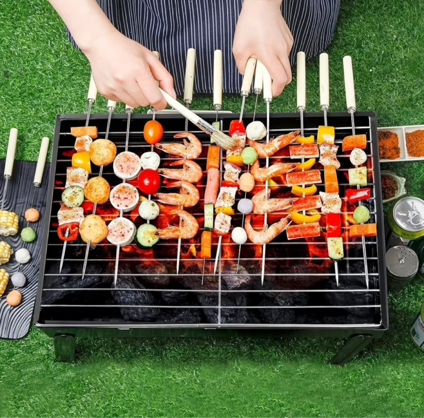 Portable Folding Barbecue Grill - photo 2