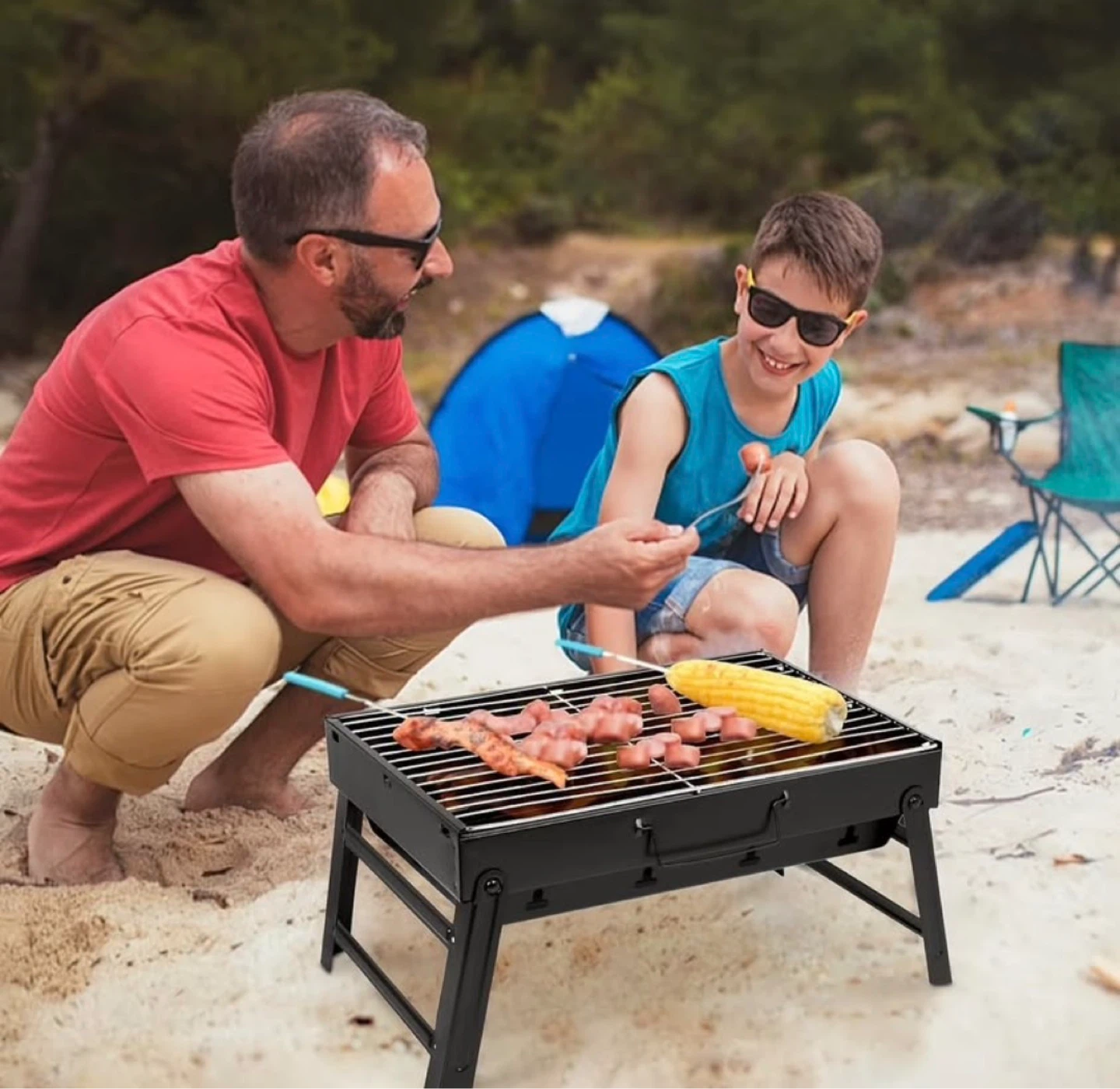 Portable Folding Barbecue Grill - photo 4