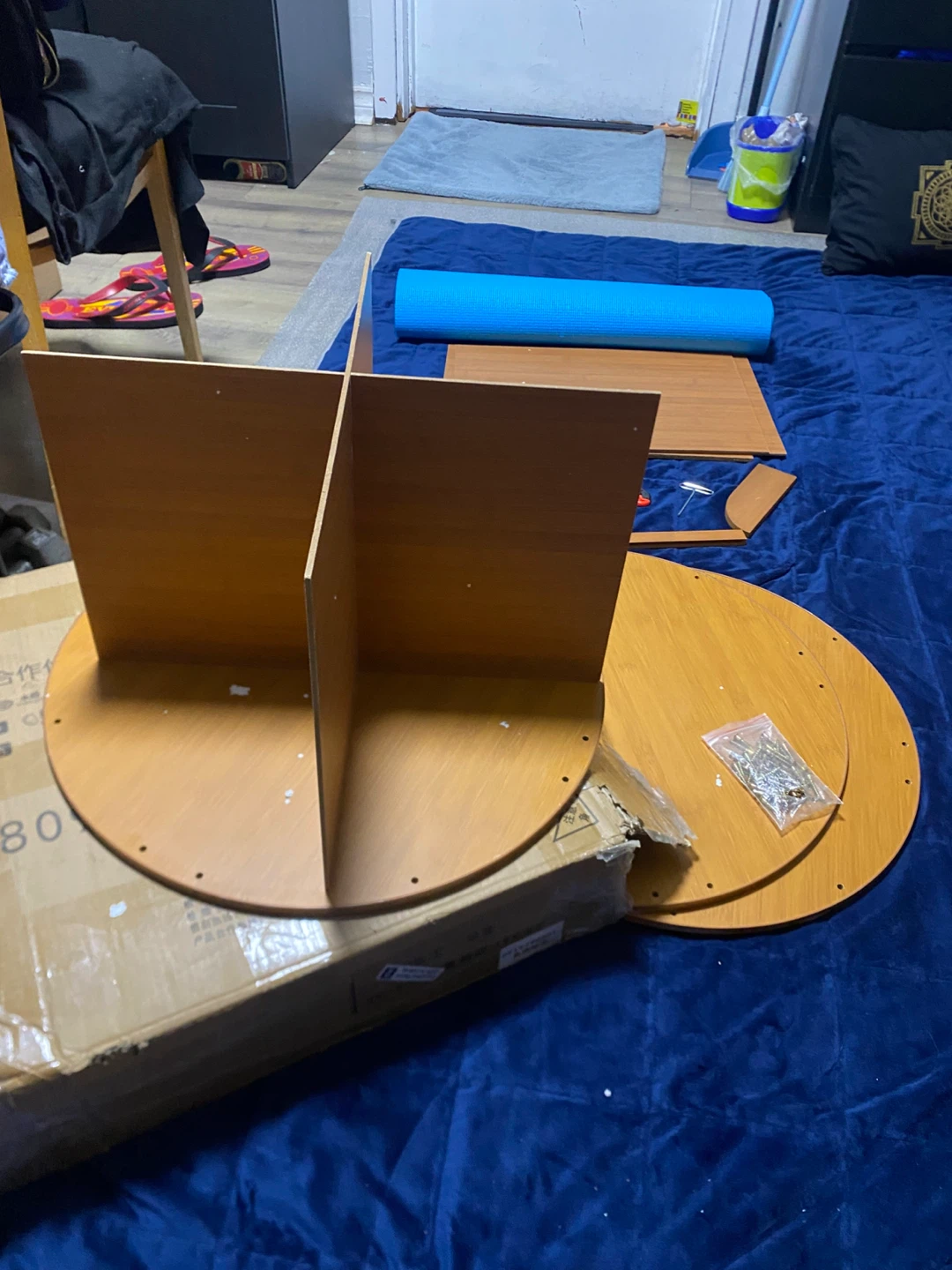Wooden Revolving Bookcase Shelf - photo 5