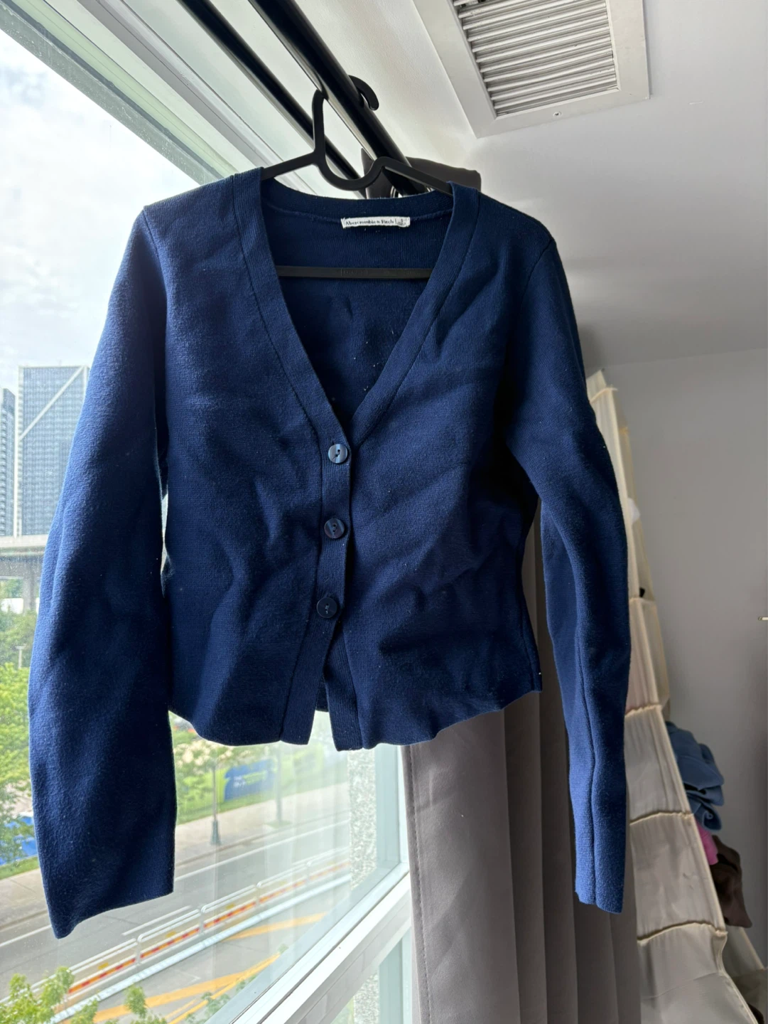 Abercrombie & Fitch Navy Blue Cardigan