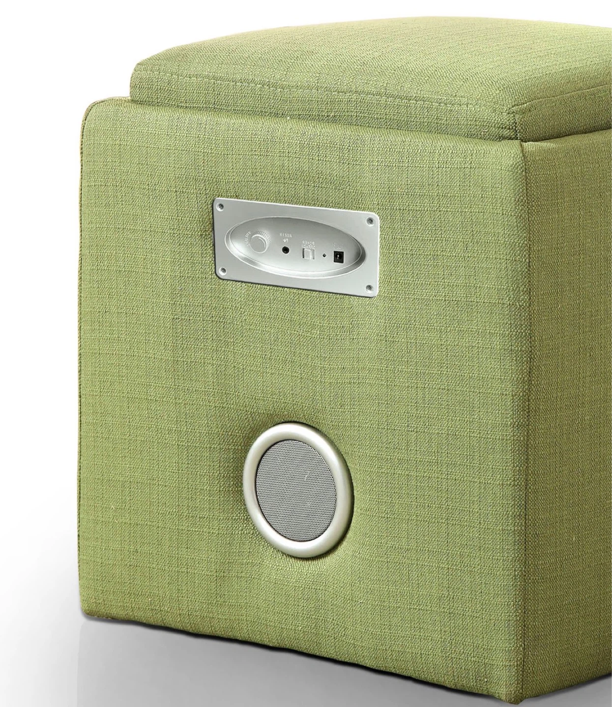 Green Storage Ottoman with Bluetooth Speaker - photo 4