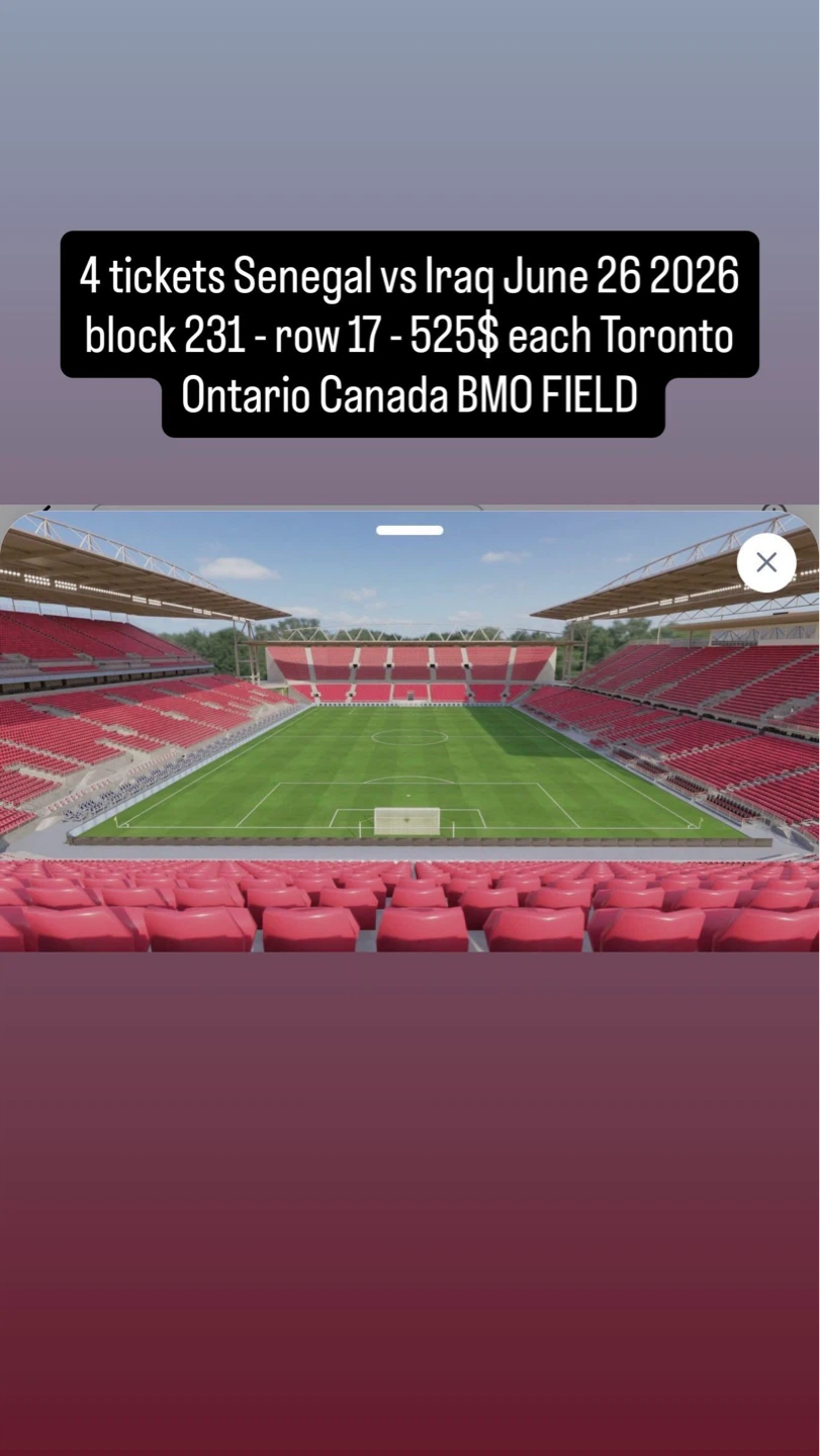 World Cup BMO field Please read description in photo
