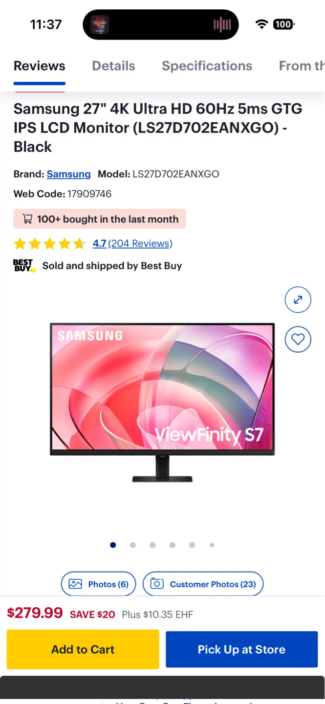Samsung 27" 4K UHD 60Hz Monitor - photo 3