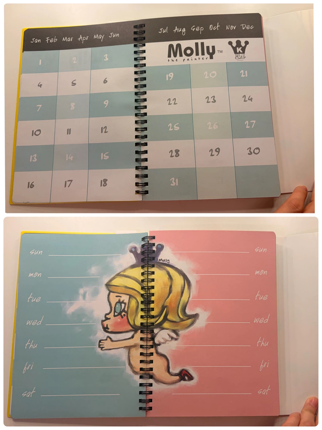 Molly the Painter Spiral Notebook & Calendar - photo 2