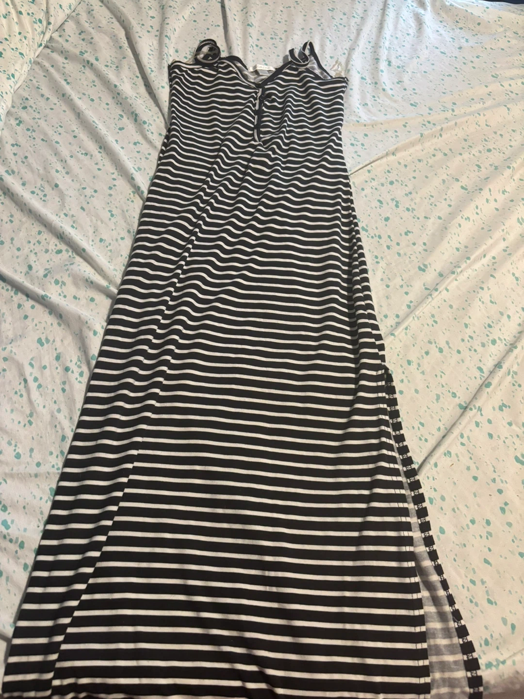 Magazine Striped Maxi Dress